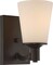 Laguna 1-Light Wall Mounted Vanity & Wall Light Fixture in Forest Bronze Finish
